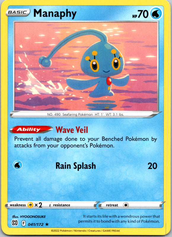 Manaphy [041/172] [Brilliant Stars] Reverse Holofoil