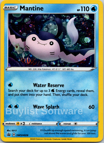 Mantine [SWSH026] [Sword & Shield Promo Cards] Holofoil
