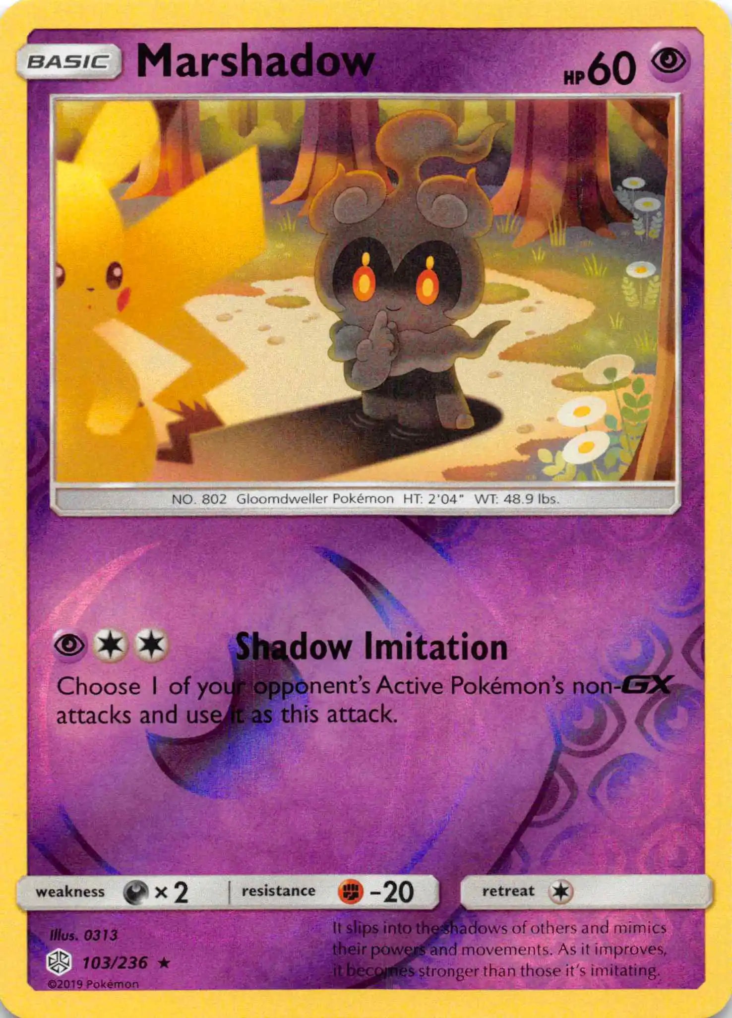 Marshadow [103/236] [Cosmic Eclipse] Reverse Holofoil