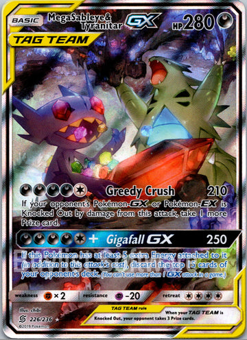 Mega Sableye & Tyranitar GX [226/236] [Unified Minds] Holofoil