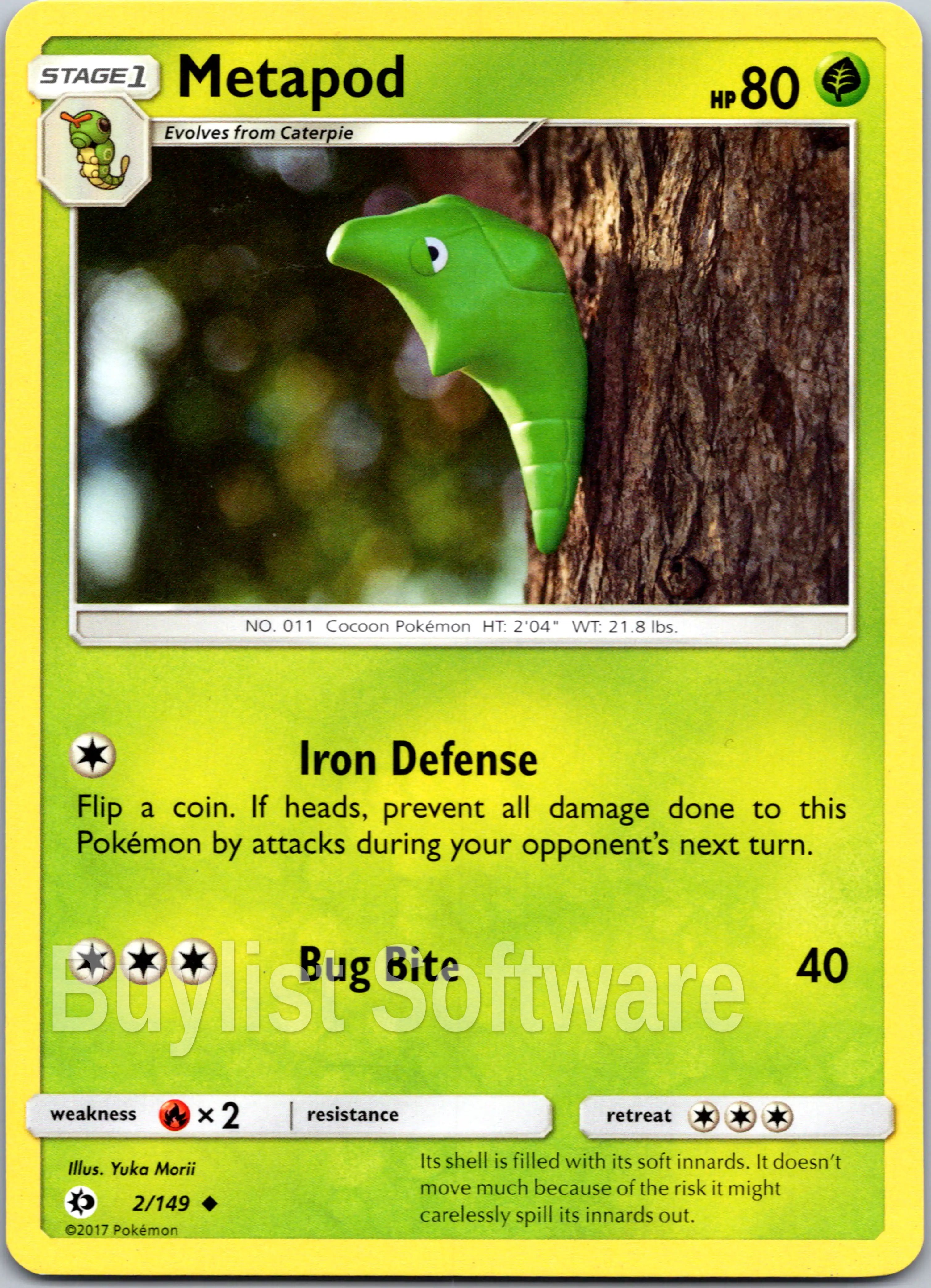Metapod [2/149] [Sun & Moon Base Set]