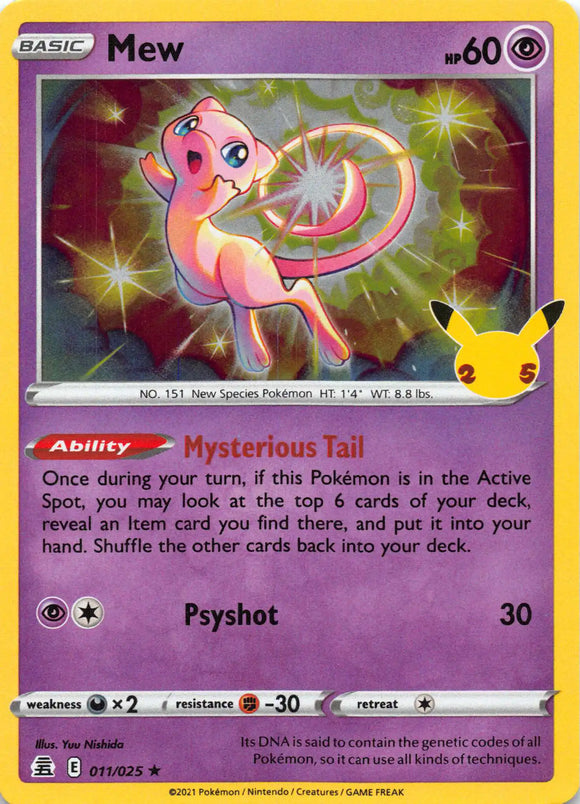 Mew [011/025] [Celebrations] Holofoil