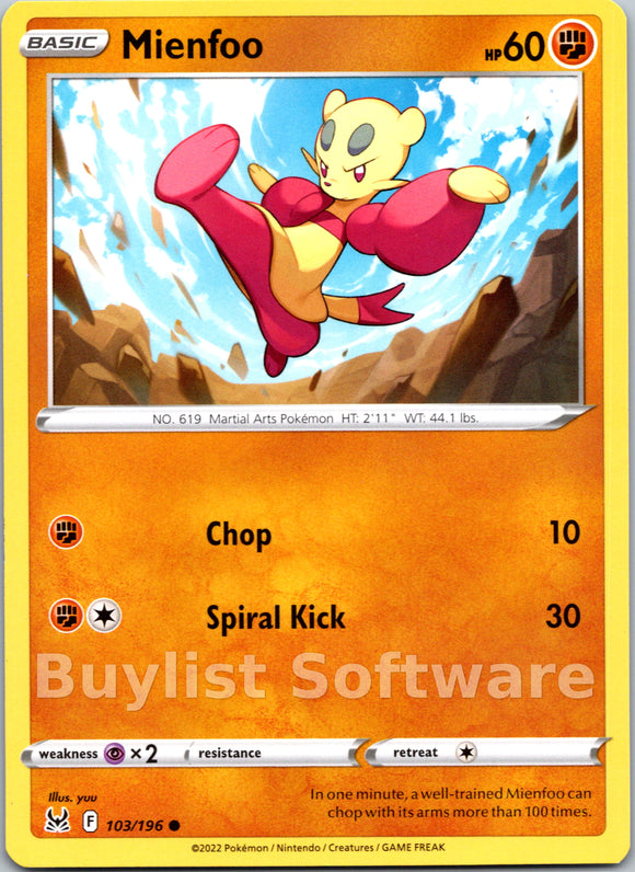 Mienfoo (103/196) [Sword & Shield: Lost Origin]