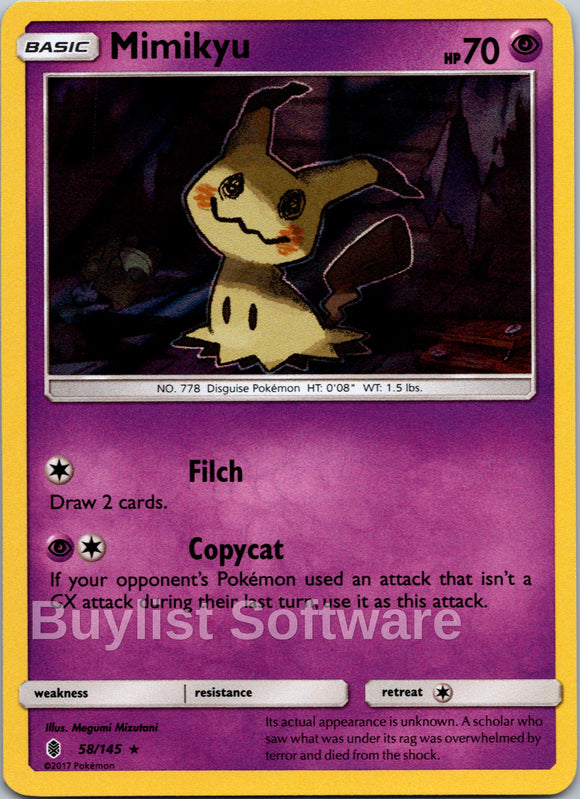Mimikyu [58/145] [Guardians Rising] Holofoil