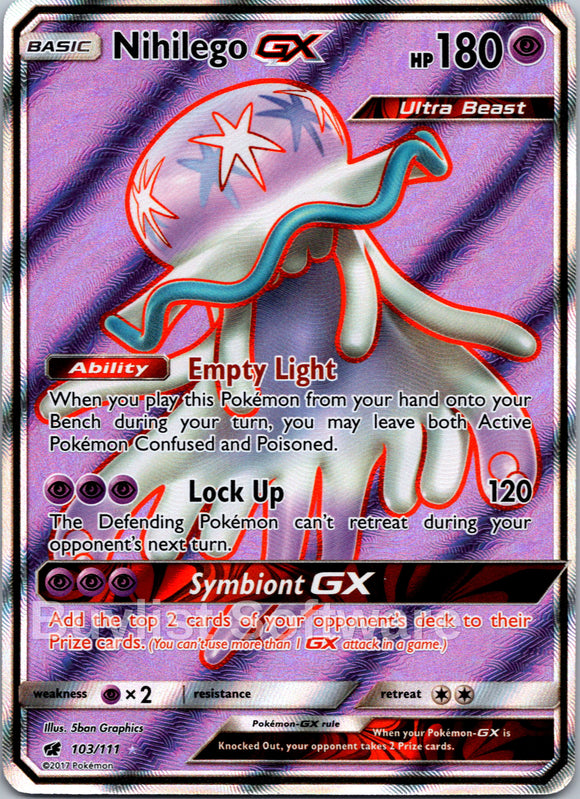 Nihilego GX (Full Art) [103/111] [Crimson Invasion] Holofoil