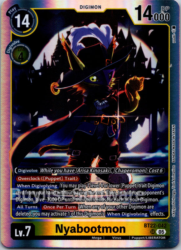 Nyabootmon [BT22-042 SR] [Cyber Eden] Foil