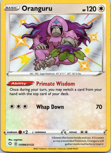 Oranguru [SV098/SV122] [Shining Fates: Shiny Vault] Holofoil