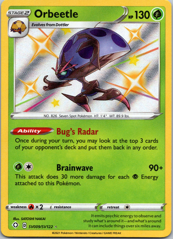 Orbeetle [SV009/SV122] [Shining Fates: Shiny Vault] Holofoil