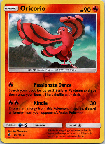 Oricorio (14) [14/145] [Guardians Rising] Reverse Holofoil