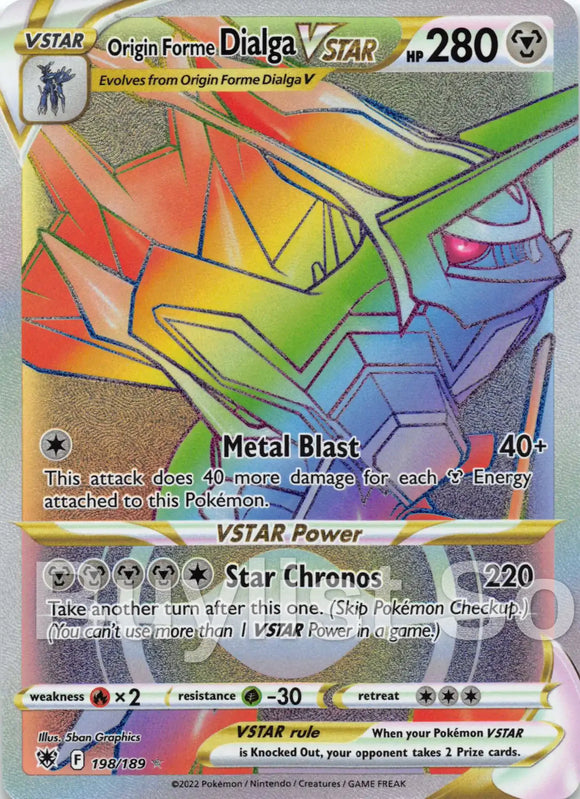 Origin Forme Dialga VSTAR [198/189] [Astral Radiance] Holofoil