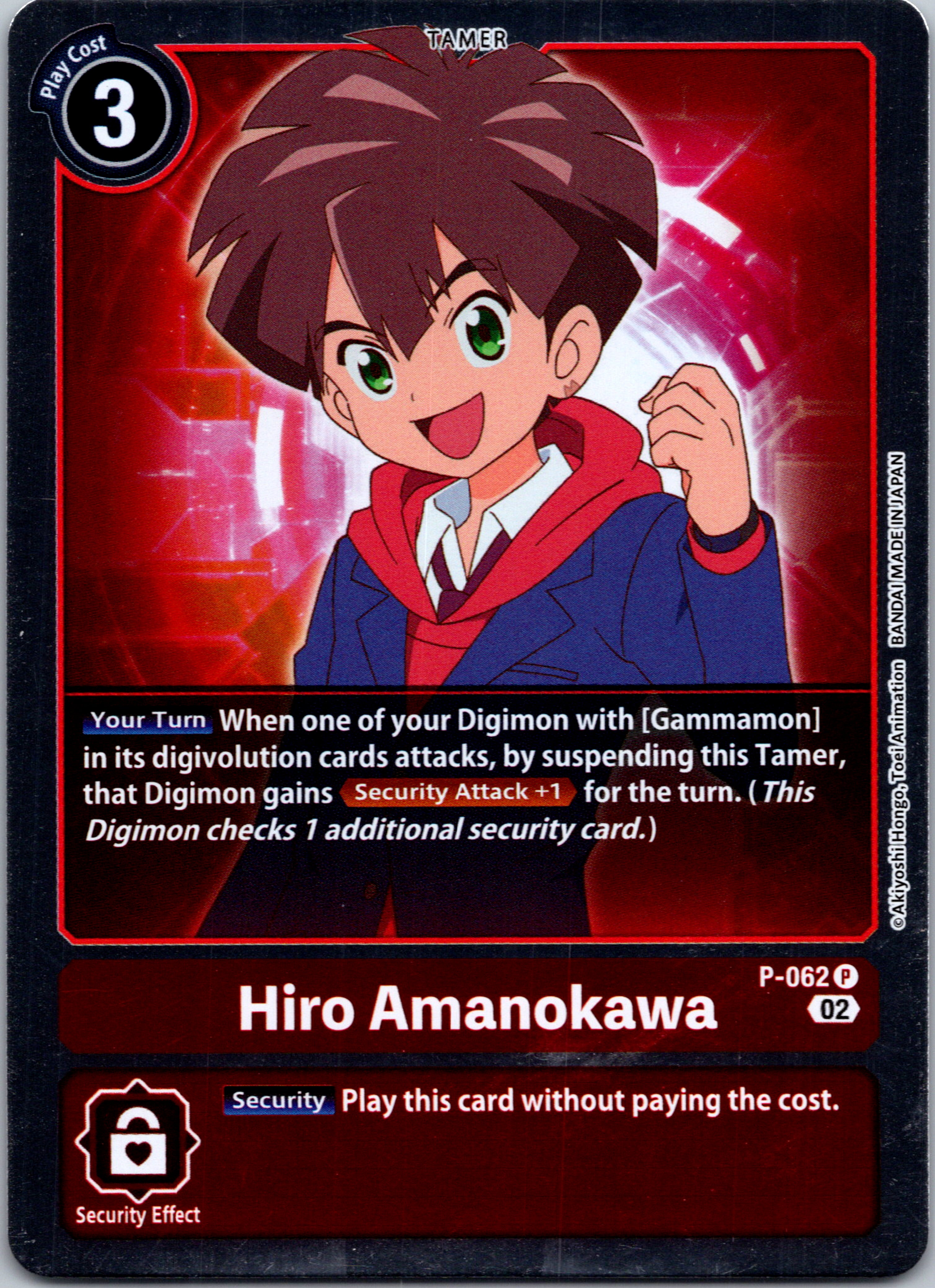 Hiro Amanokawa - P-062 (Resurgence Booster Reprint) [P-062] [Resurgence Booster] Foil