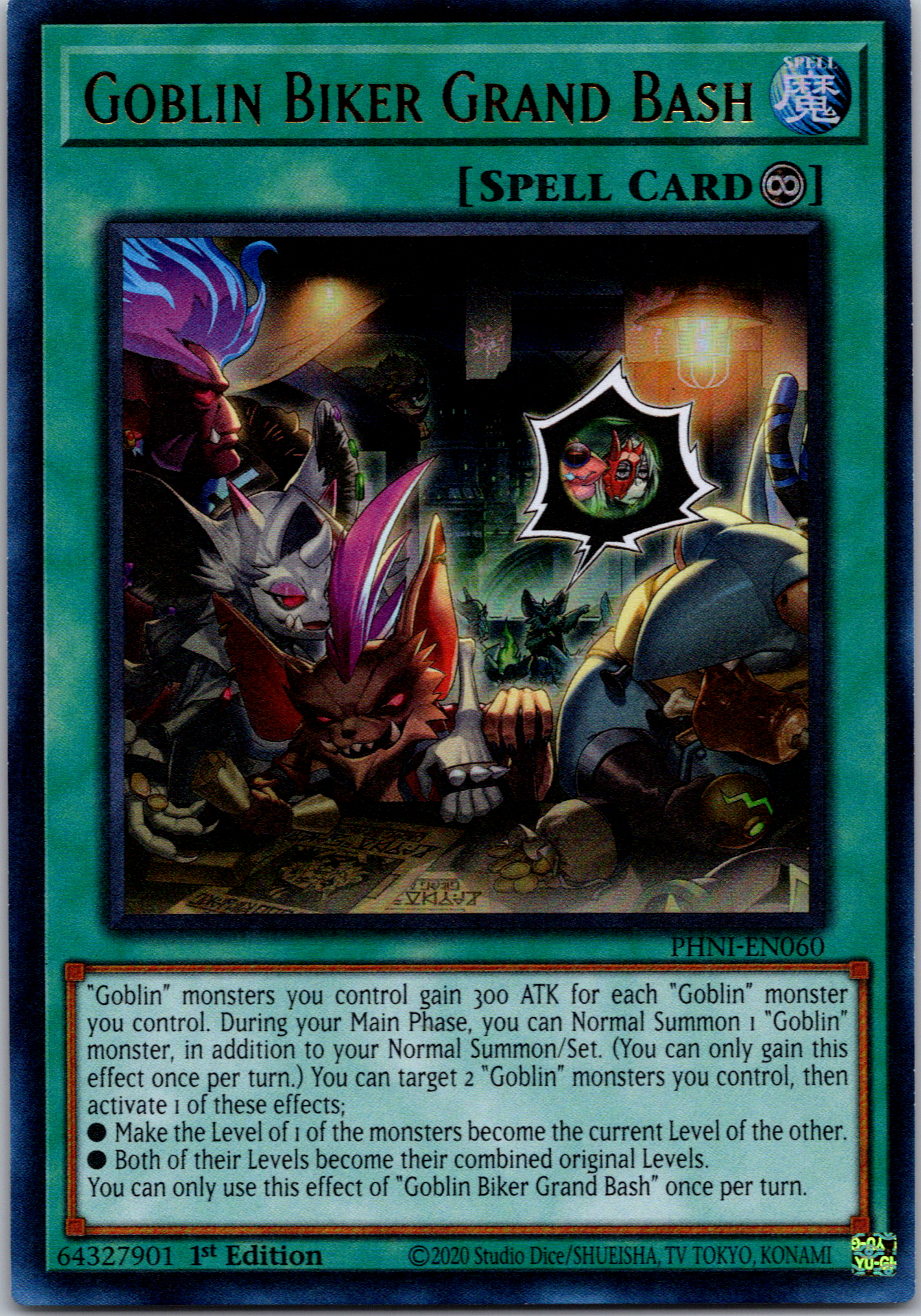 Goblin Biker Grand Bash [PHNI-EN060] - (Ultra Rare) 1st Edition