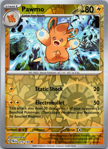 Pawmo [075/193] [Paldea Evolved] Reverse Holofoil