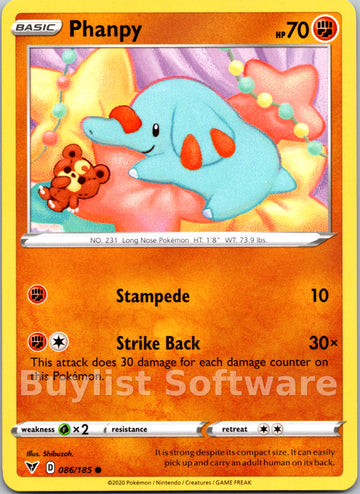 Phanpy [086/185] [SWSH04: Vivid Voltage]
