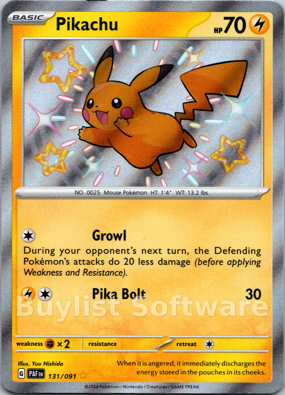Pikachu [131/091] - (Paldean Fates) Holofoil