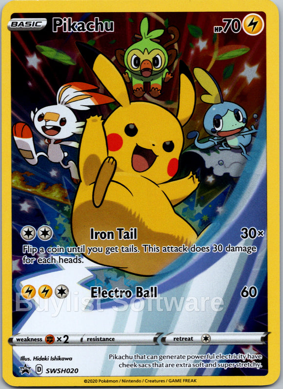 Pikachu [SWSH020] [Sword & Shield Promo Cards] Holofoil