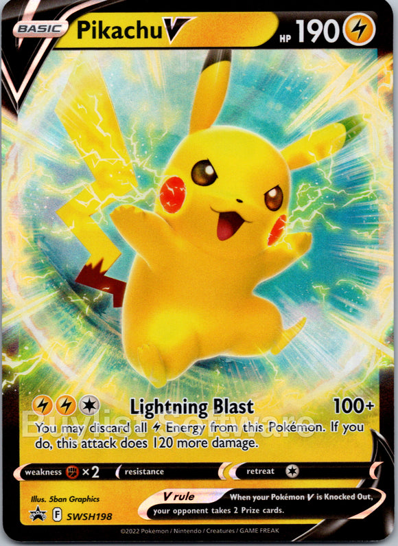 Pikachu V [SWSH198] [Sword & Shield Promo Cards] Holofoil