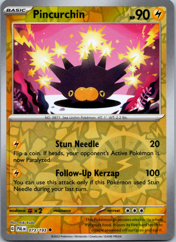 Pincurchin - 073/193 [073/193] [Paldea Evolved] Reverse Holofoil