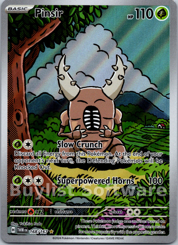 Pinsir [168/167] - (Twilight Masquerade) Holofoil