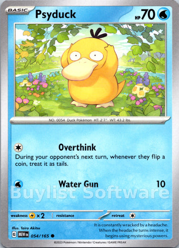 Psyduck (054/165) [Scarlet & Violet:  151] Reverse Holofoil