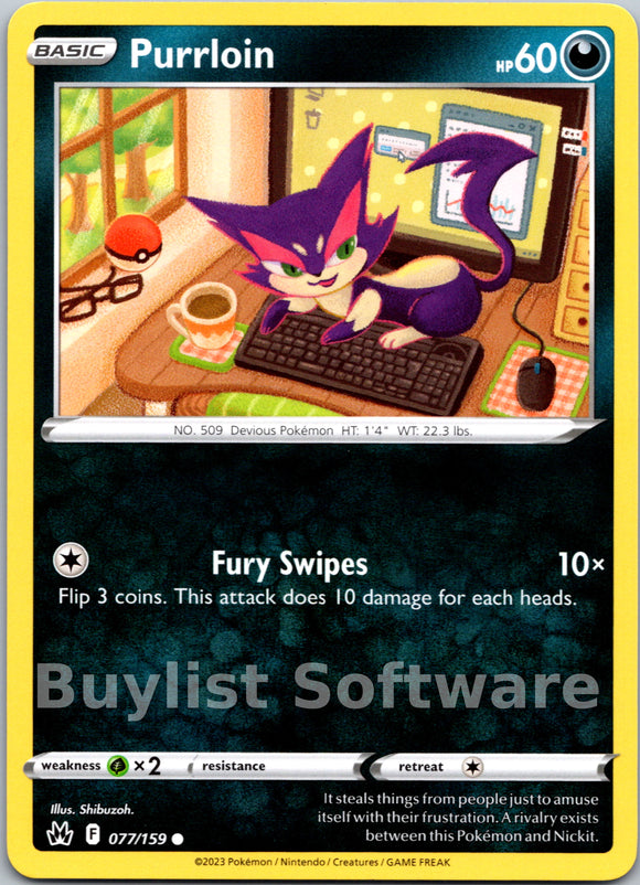 Purrloin (077/159) [Sword & Shield: Crown Zenith]