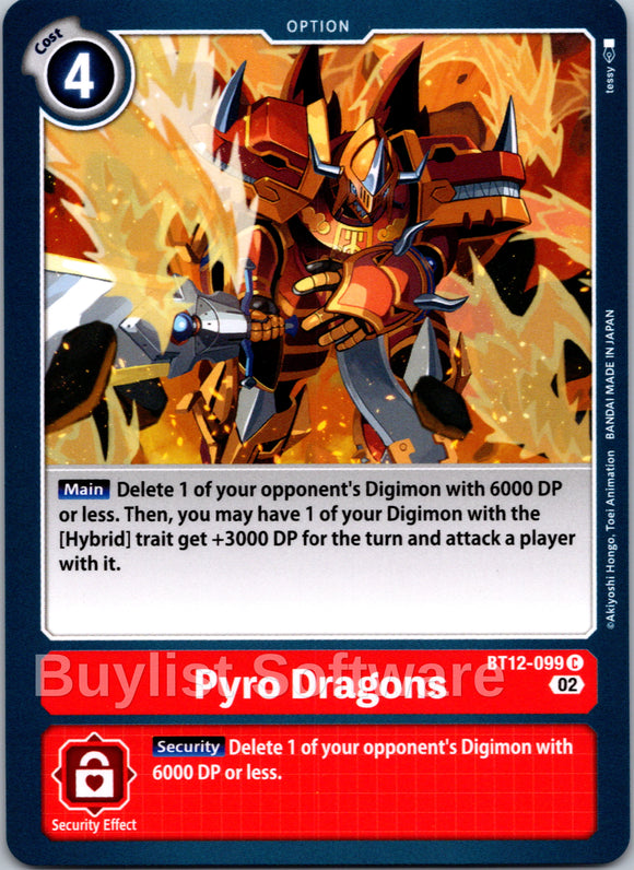 Pyro Dragons [BT12-099] [Across Time] Normal