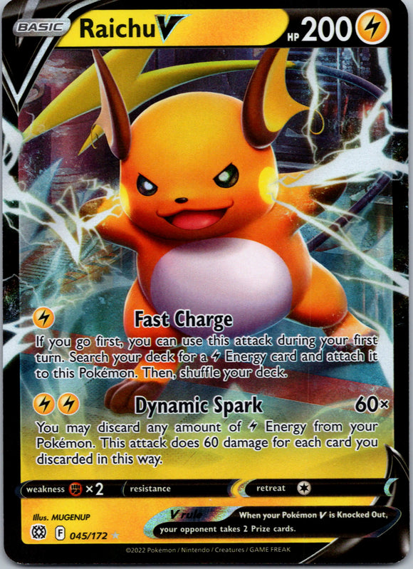 Raichu V [045/172] [Brilliant Stars] Holofoil