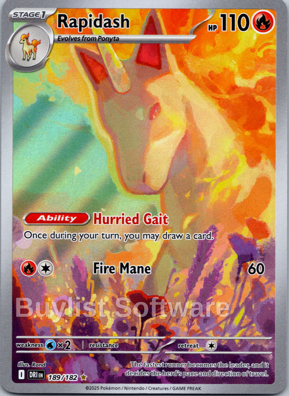 Rapidash - 189/182 [189/182] [Destined Rivals] Holofoil