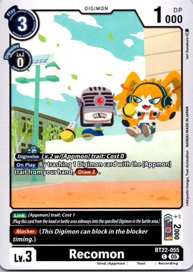 Recomon [BT22-055 C] [Cyber Eden]