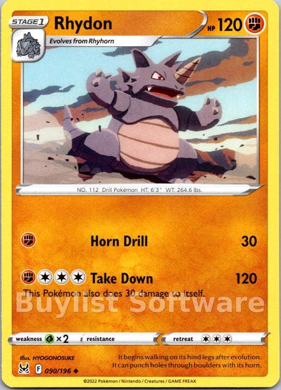 Rhydon (090/196) [Sword & Shield: Lost Origin]