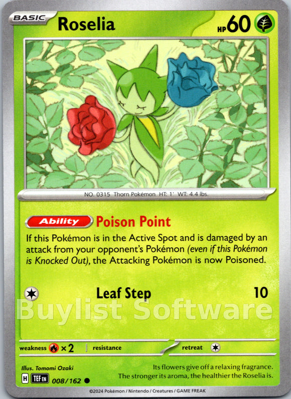 Roselia [008/162] - (Temporal Forces) Reverse Holofoil