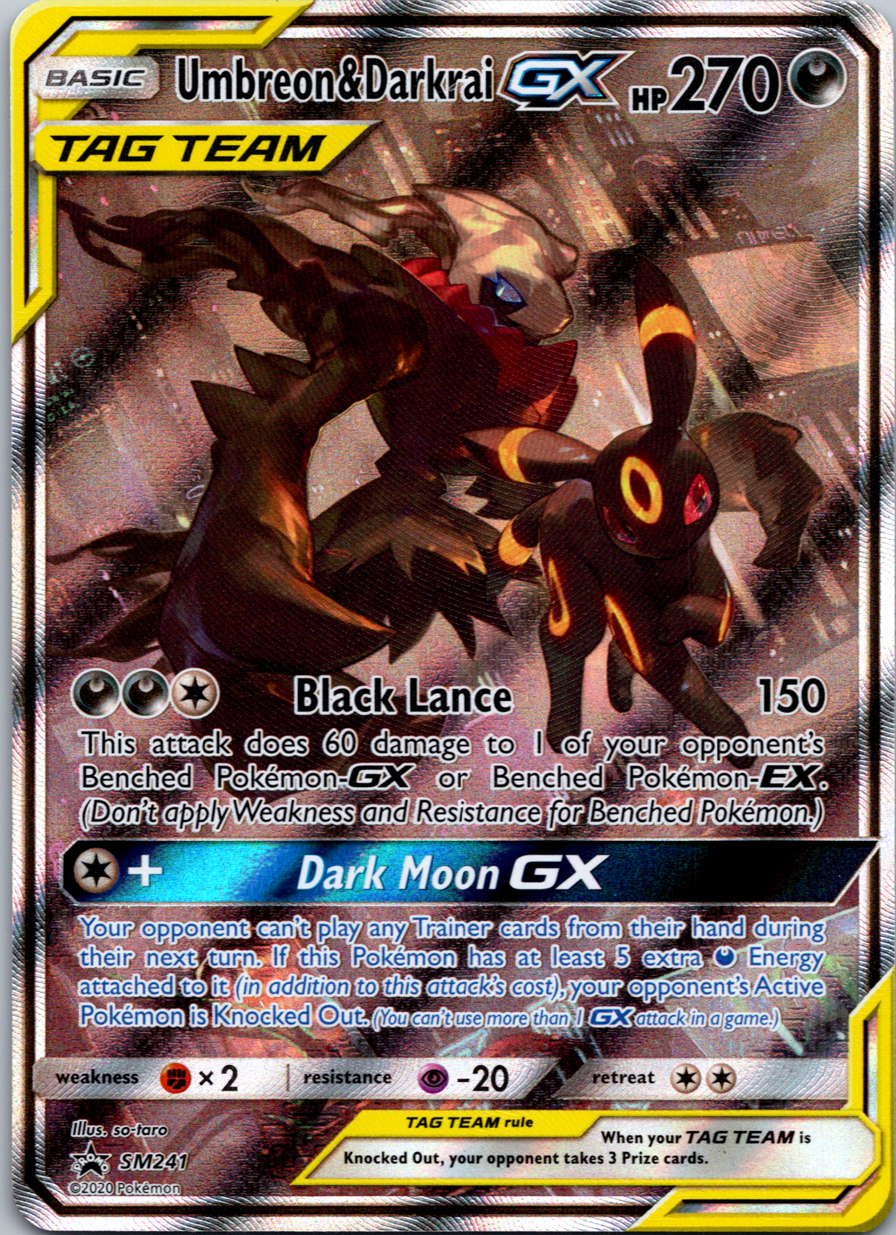 Umbreon & Darkrai GX (SM241)