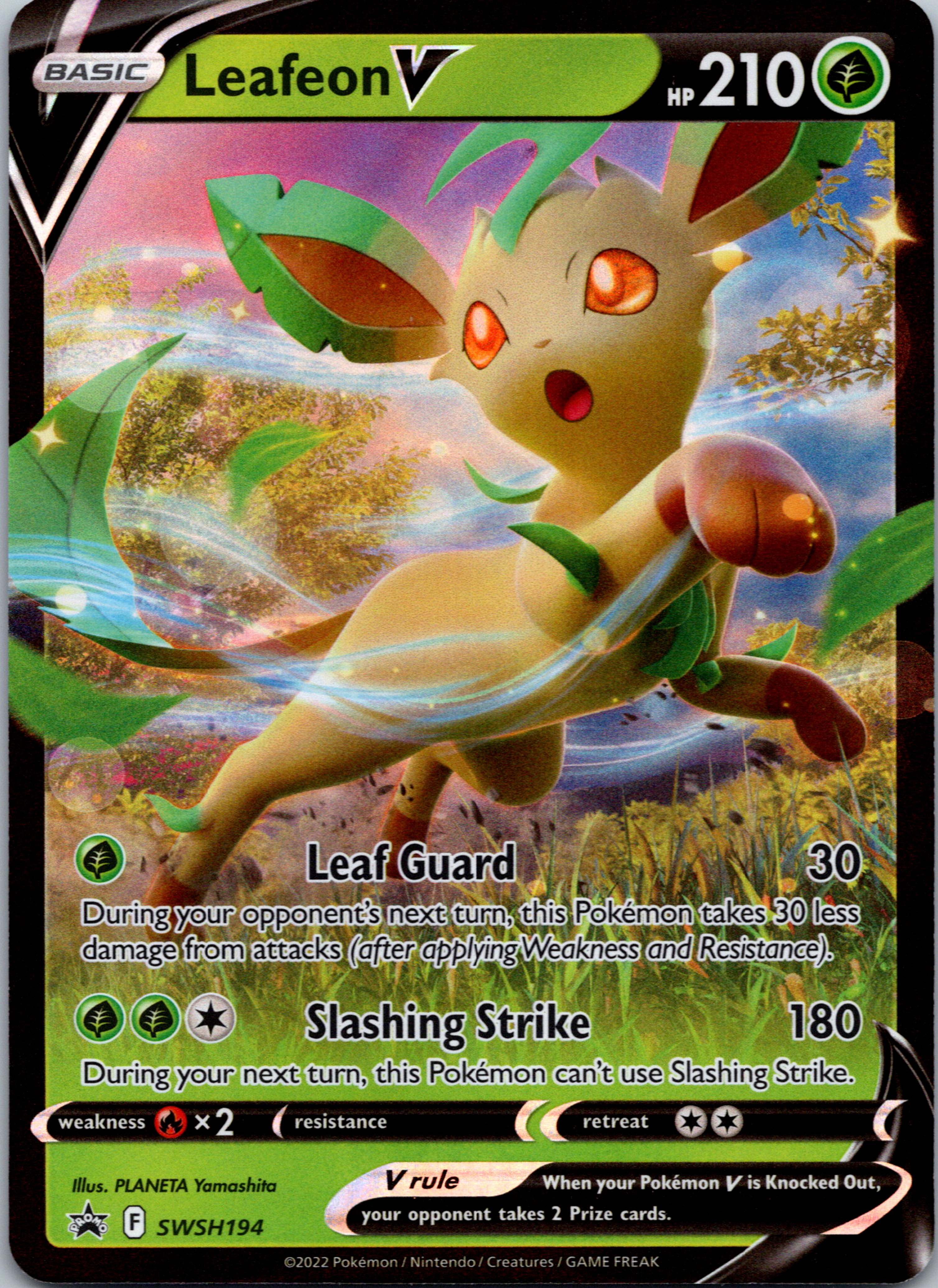 Leafeon V (SWSH194) [Sword & Shield: Black Star Promos]