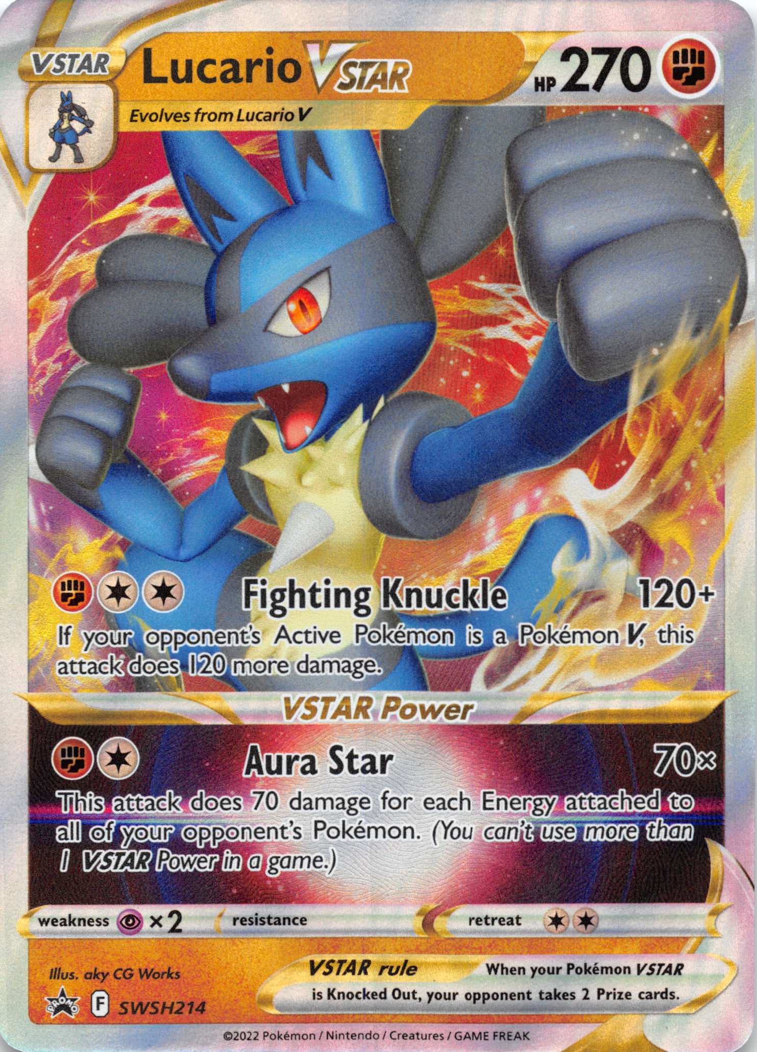 Lucario VSTAR (SWSH214) [Sword & Shield: Black Star Promos]