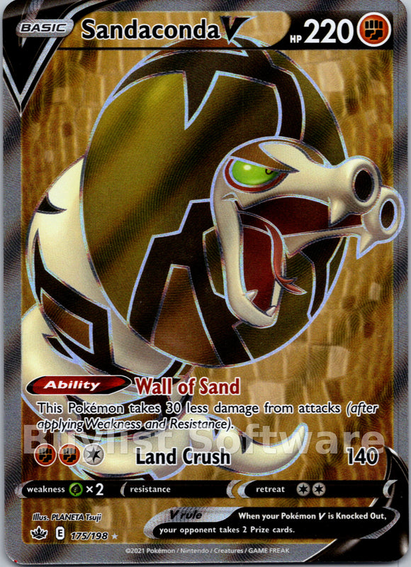 Sandaconda V (175/198) [Sword & Shield: Chilling Reign]