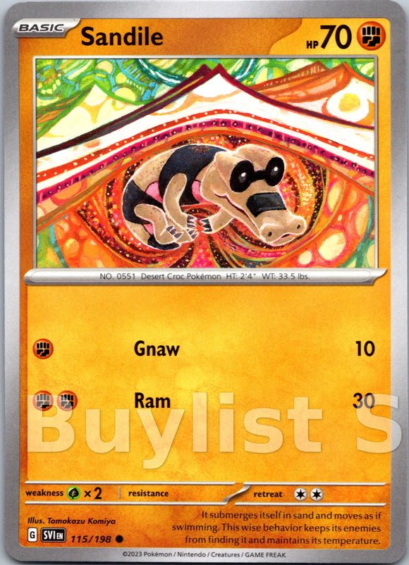 Sandile - 115/198 [115] - (SV01 Scarlet & Violet Base Set)