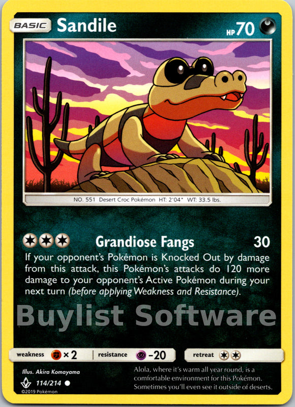 Sandile (114/214) [Sun & Moon: Unbroken Bonds]