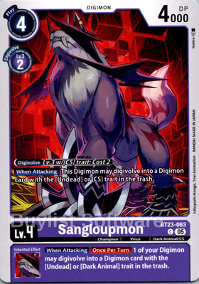 Sangloupmon [BT23-063 C] [Hackers' Slumber]