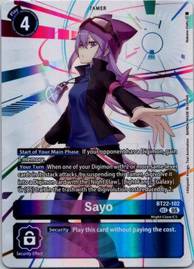 Sayo [BT22-102 SEC] [Cyber Eden] Foil