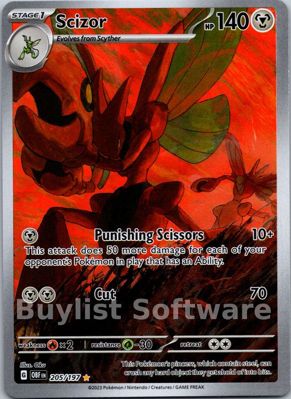 Scizor (205/197) [Scarlet & Violet: Obsidian Flames]