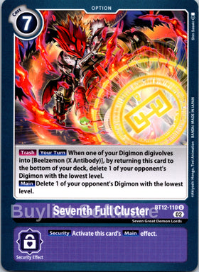 Seventh Full Cluster [BT12-110] [Across Time] Normal