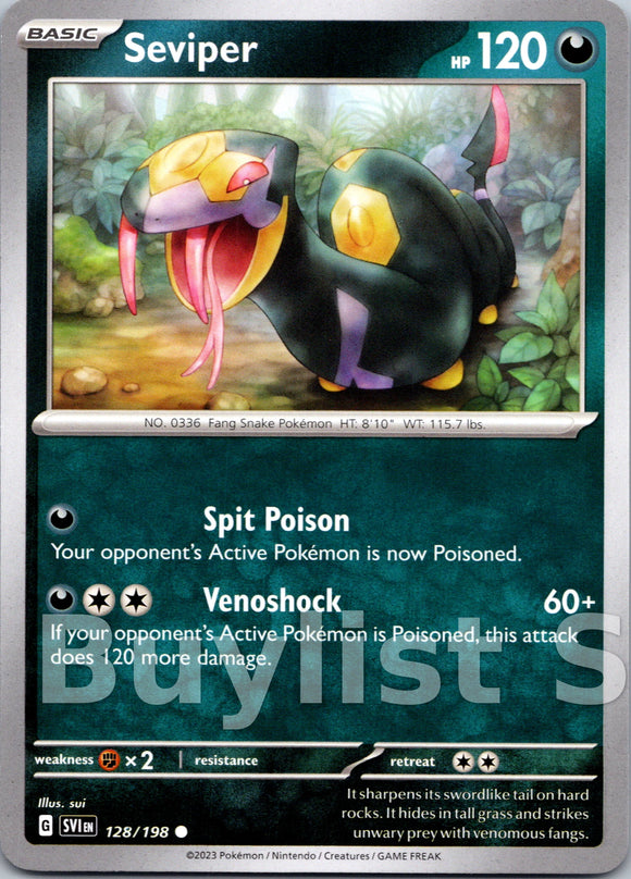 Seviper [128] - (SV01 Scarlet & Violet Base Set)