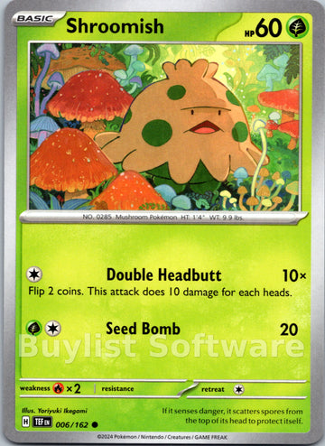 Shroomish [006/162] - (Temporal Forces) Reverse Holofoil