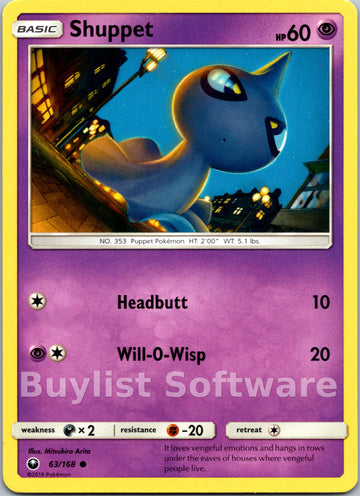 Shuppet (063/168) [Sun & Moon: Celestial Storm]