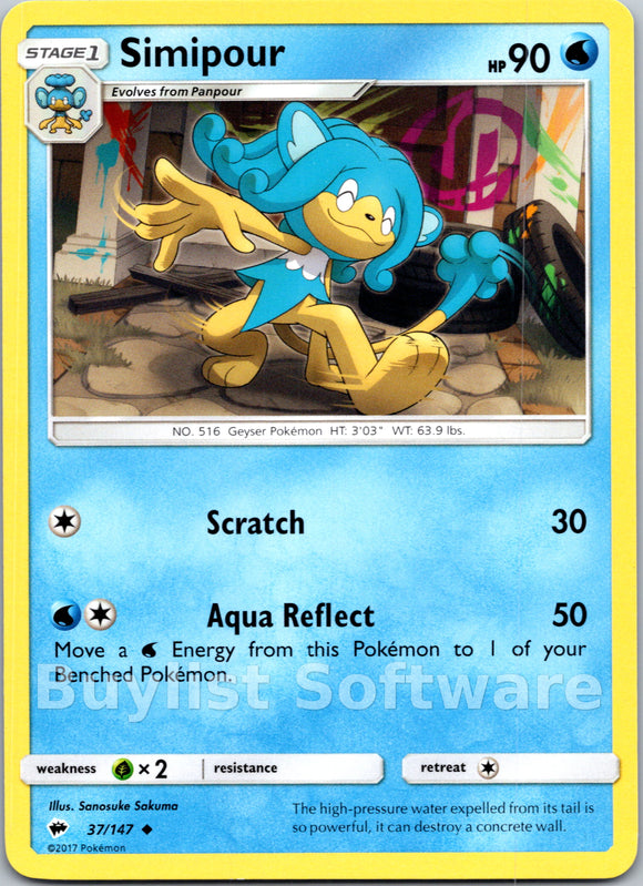 Simipour (037/147) [Sun & Moon: Burning Shadows]