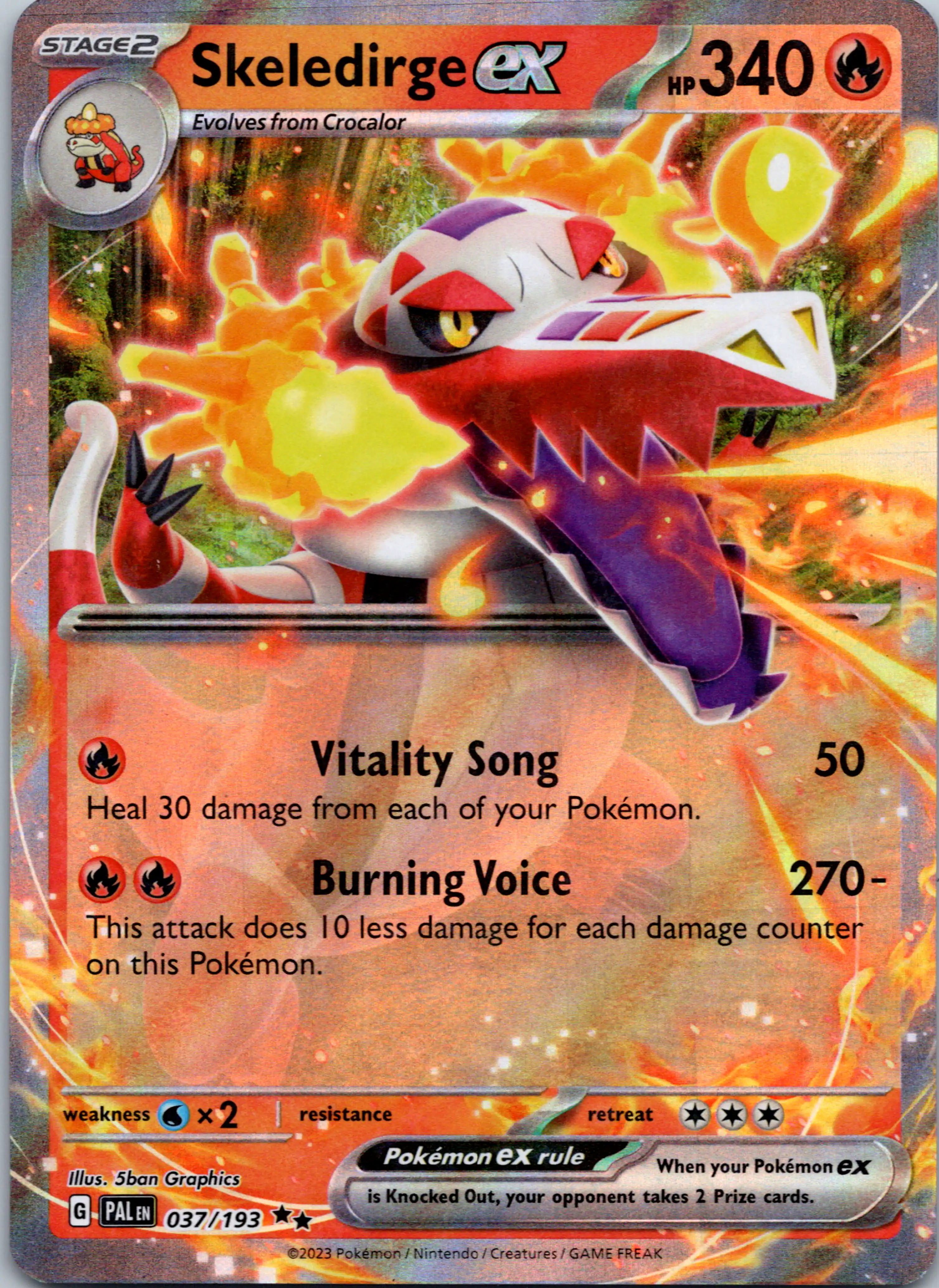 Skeledirge ex - 037/193 [037/193] [Paldea Evolved] Holofoil