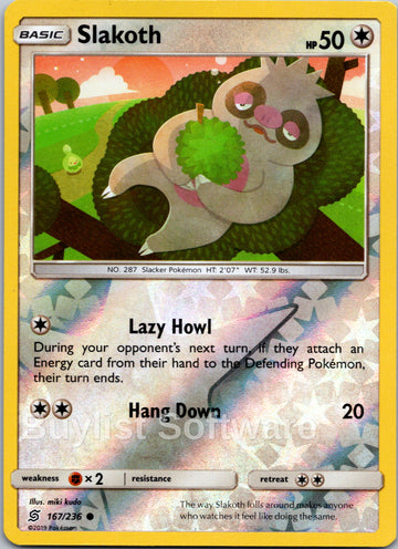 Slakoth [167/236] [Unified Minds] Reverse Holofoil