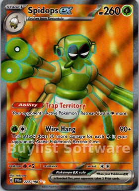 Spidops ex - 223/198 [223] - (SV01 Scarlet & Violet Base Set) Holofoil
