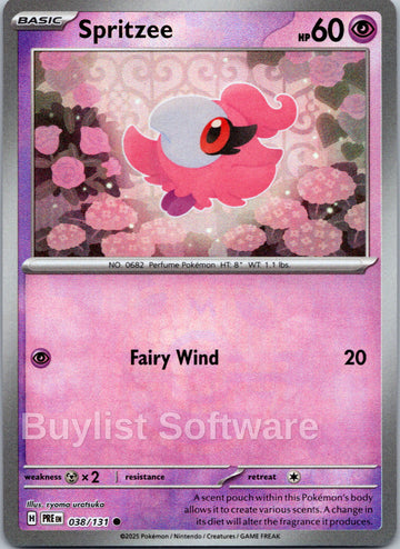 Spritzee (Master Ball Pattern) [038/131] - (Prismatic Evolutions) Holofoil