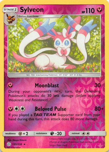 Sylveon [155/236] [Cosmic Eclipse] Reverse Holofoil